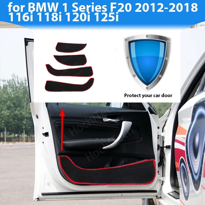 

Protective Mat Side edge cover Accessories Door Inside Guard Car Door Anti Kick Pad Sticker for BMW 1 Series F20 2012-2018 116i