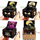 Счастливый Хэллоуин ручная работа резная деревянная Аниме Фигурка спирированная из аниме музыкальная шкатулка тема на день рождения Рождественский подарок Новогодний подарок