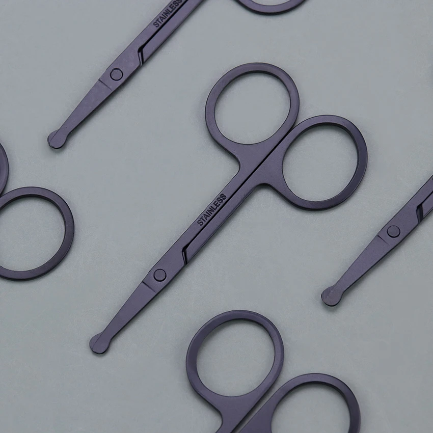 1 шт. ножницы для носа из нержавеющей стали стрижки бровей и маникюрные лица