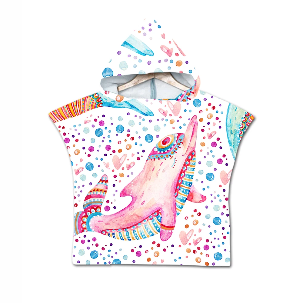 Бесплатная доставка летняя накидка-пончо для купания под морем дельфин Кит