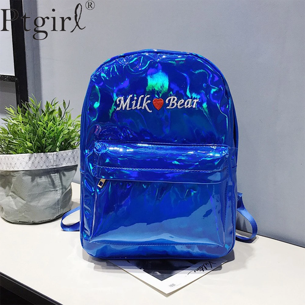Мужская Уличная Хип хоп популярная голографическая сумка Женский Мужской рюкзак