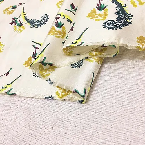 Мини цветочный узор натуральный шелк саржевая шелковая ткань дизайн STW072 | Дом и