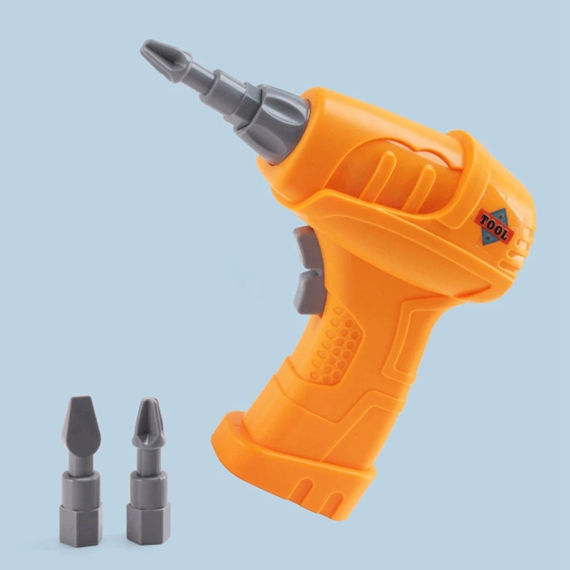 

196Pcs Electric Screw 3D Children's Creative Jigsaw Puzzle Assembling Building Block Toys Kids DIY Electric Drill Toys