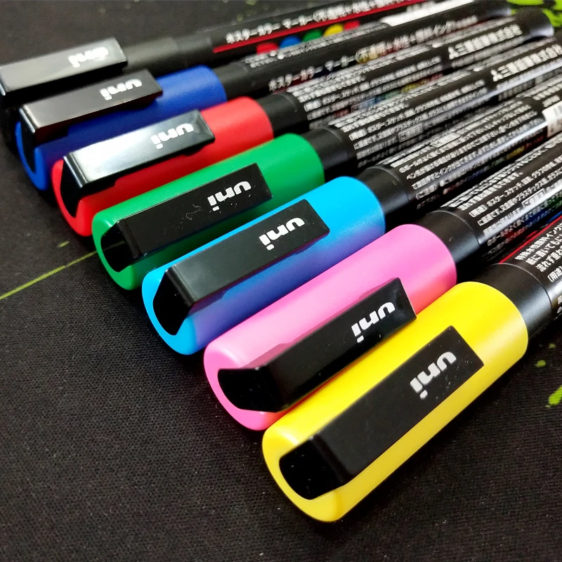 Цельнокроеное платье Uni ball Posca PC 3M средней пулевой наконечник ручки маркеры