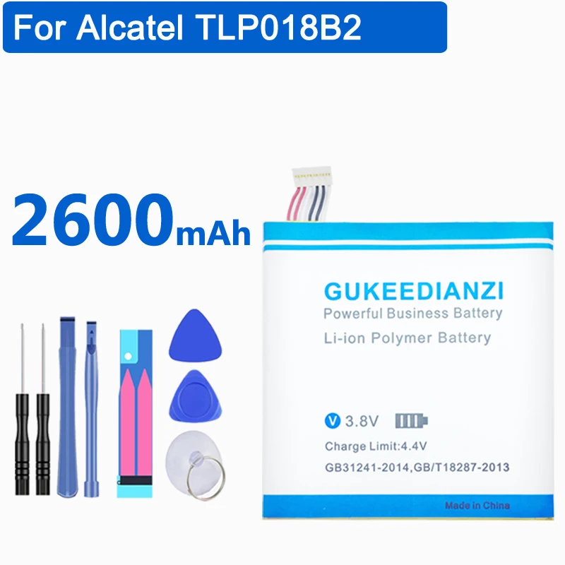 Аккумулятор GUKEEDIANZI TLp018B2 2600 мАч для телефона Alcatel One Touch Idol OT 6030 6030d 6030X 6030A Snap 7025 7025D TCL