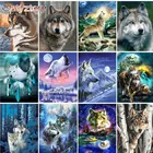 Картины для рисования по номерам на холсте, с волком