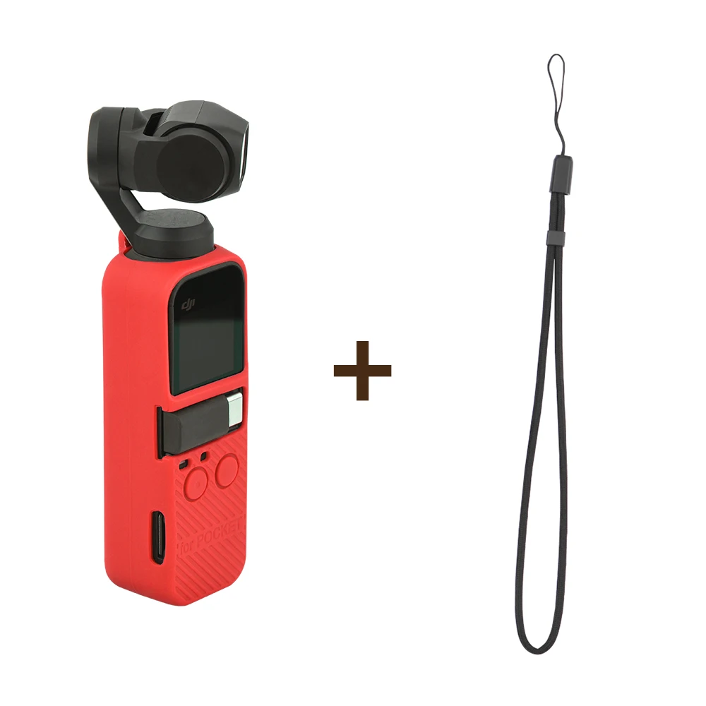 Силиконовый защитный чехол с ремнем на бретельках для DJI Osmo карманный мини камера