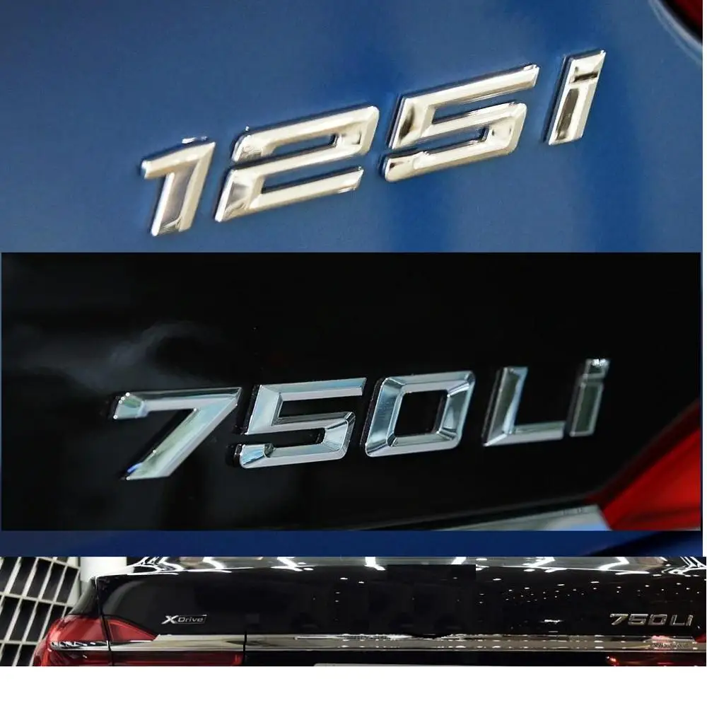 Хромированные символы для BMW серии 6 XDrive 630i 634i 635i 636i 640i 645i 650i 655i 660i 666i 630d 640d 650d 660d