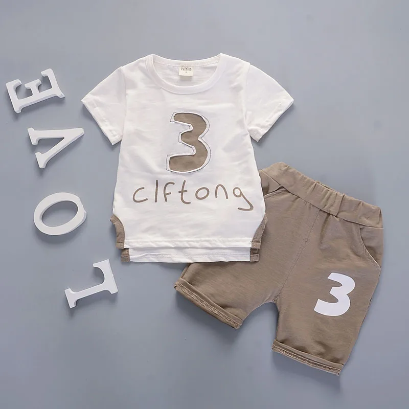 Рождественская Одежда для маленьких мальчиков футболки с короткими рукавами в