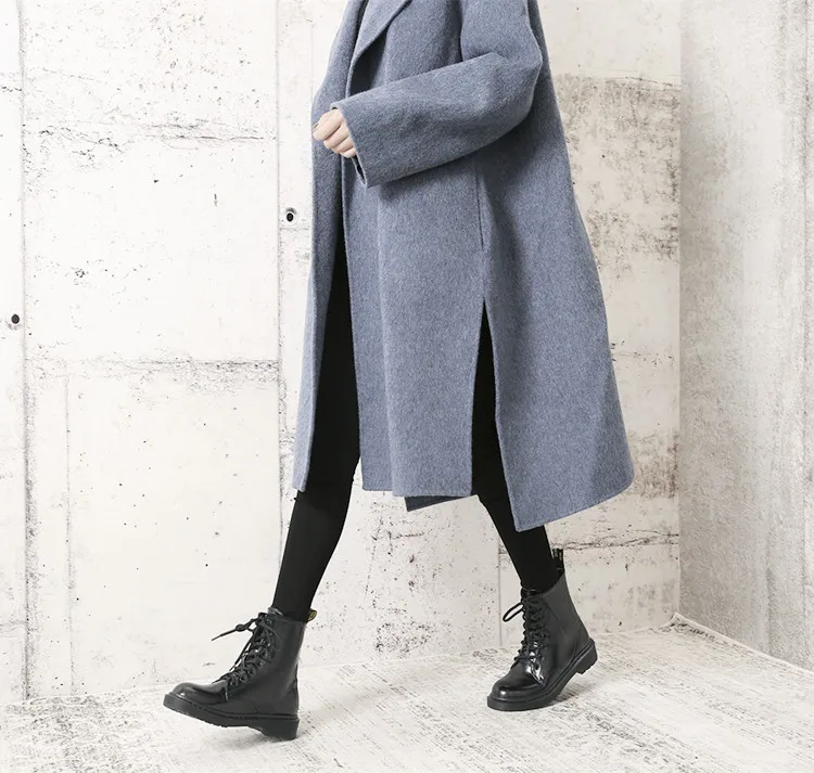 Брендовые Плюшевые Ботинки martin; botines femme; теплые Нескользящие зимние ботинки; зимние мотоциклетные ботинки на платформе со шнуровкой и круглым носком на массивном каблуке