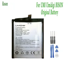 Roson for UMI Umidigi BISON Battery 5000mAh 100% New Replacement Parts Phone Accessory Accumulators With Tools