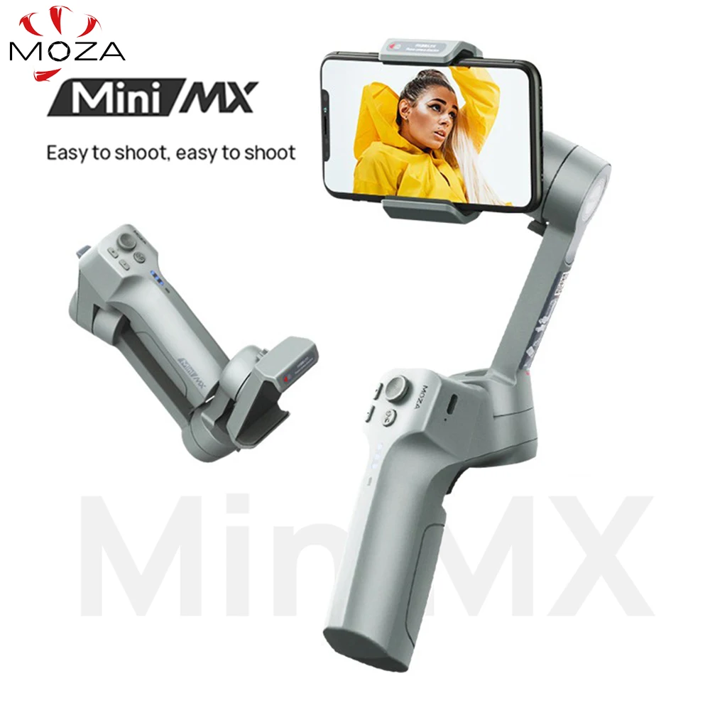 Ручной шарнирный стабилизатор Moza MINI MX 3 осевой бесщеточный монопод для селфи