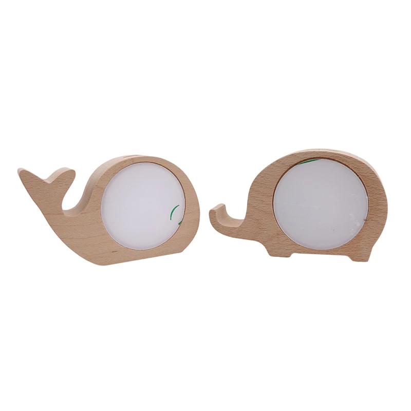 Прозрачная деревянная коробка банка для хранения монет милое животное сменная