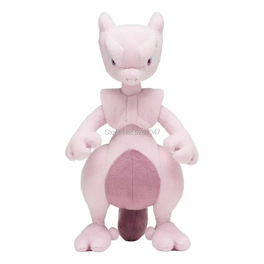 Оригинальный большой кости Mewtwo плюшевый кукла мягкая игрушка милый рисунок 38 см