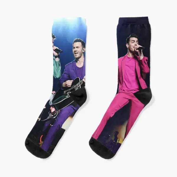 

Jonas Happiness продолжает Brother Tour 2 Экипировка удобные носки из хлопка осенние мужские унисекс дышащие женские короткие черные