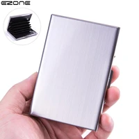 ezone metal business card holder men id credit card box bank card case for women high quality friends gift 5colors 6 69 7cm