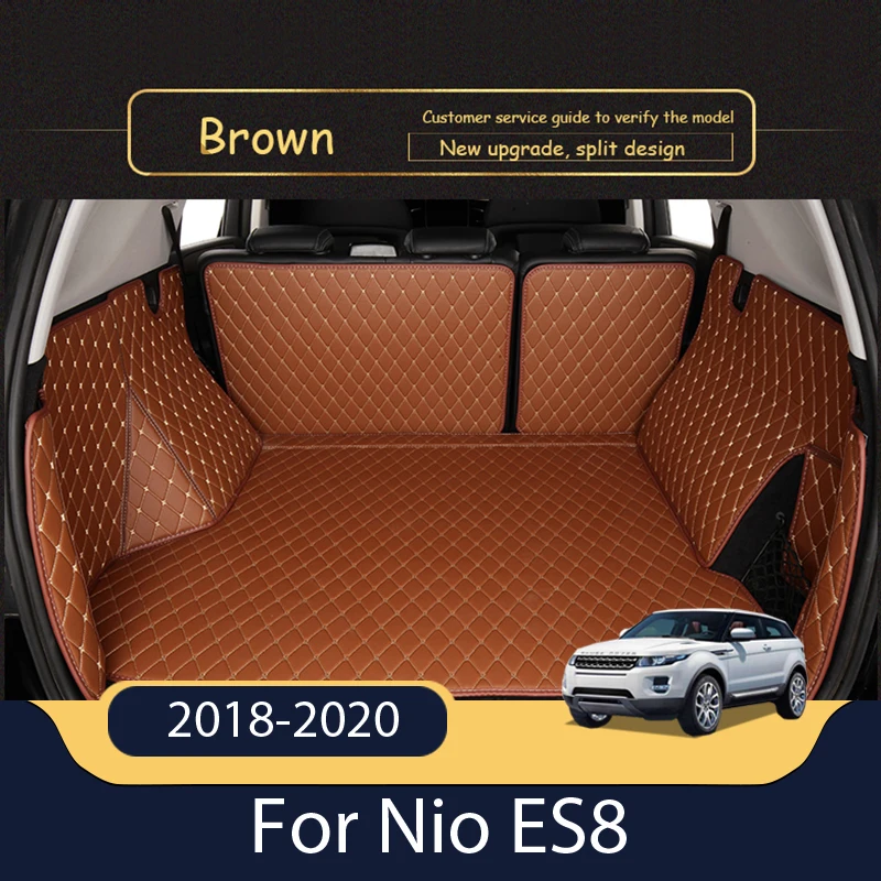 Кожаные коврики для багажника автомобиля на заказ Nio ES8 2018 2020 коврик заднего пола