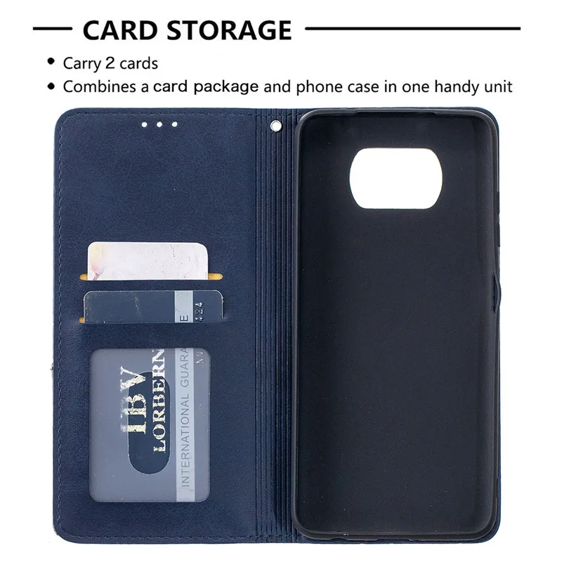 

POCO X3 NFC Case Magnetic Leather Flip Wallet For Xiaomi POCO X3 POCOX3 Luxury Full Protection Cover POCO X3 nfs Case