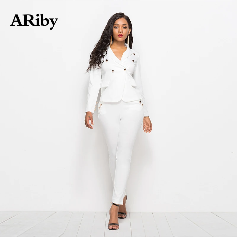 ARiby женский модный повседневный комплект из двух предметов 2019 осенний Новый