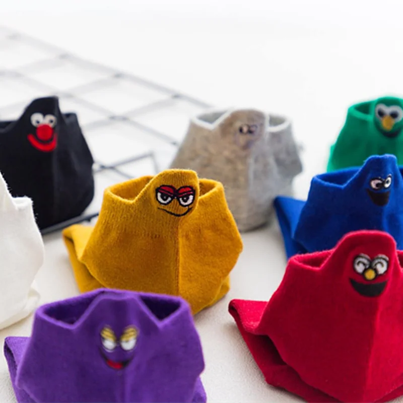 Новинка 2019 носки лодочки унисекс карамельных цветов Необычные милые Мультяшные