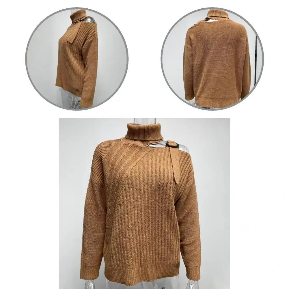 

Весенний вязаный свитер стрейч с защитой от усадки, демисезонный свитер с защитой от пиллинга, осенний свитер для повседневной носки