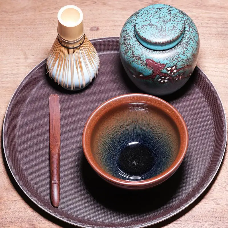 JW062 чайная чаша Tian Mu в древнем стиле из заячьего меха керамическая чашка большая