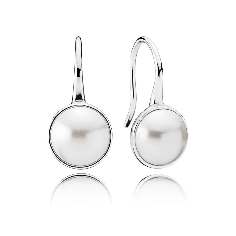 Аутентичные 925 пробы Серебряные Оригинальные светящиеся капли Европа серьги