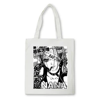 nana anime shopping bag cartoon nana osaki and ren honjo tote bag harajuku women shoulder bags casual handbag female canvas bag
