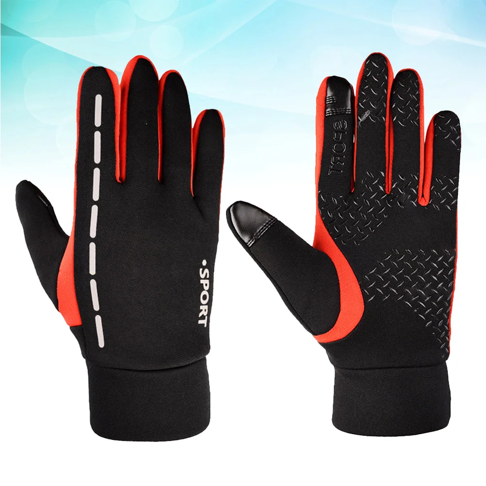 

1 пара водонепроницаемых теплых Противоскользящих ветрозащитных дышащих сенсорных экранов для походов кемпинга велоспорта катания на лыж...