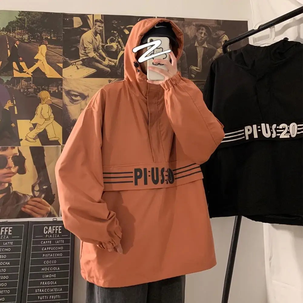 

Ветровка мужская куртки из анорака, Спортивная повседневная уличная куртка, одежда для хип-хопа, весна/осень, 5XL