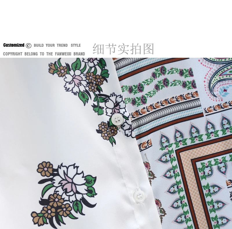 

2021 Spring Fall New Fashionable Stylish Women Blouses Color Matching Printed Ladies Shirt Long Sleeve Business Office Lady Top