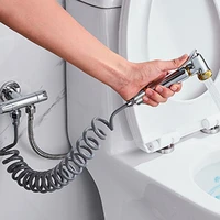 g12 soft bidets hose tube abs spring flexible shower hose for water plumbing toilet bidet sprayer gun bathroom accessories