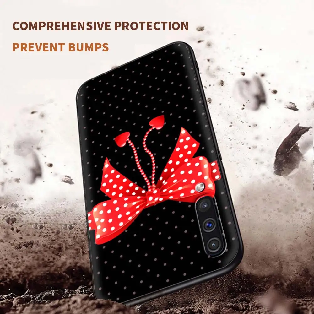 

Cute Bow Soft Case for Samsung Galaxy A50 A51 A70 A71 A21s A10 A30 A20e A40 A20s A10s Silicone Capa Phone Cover