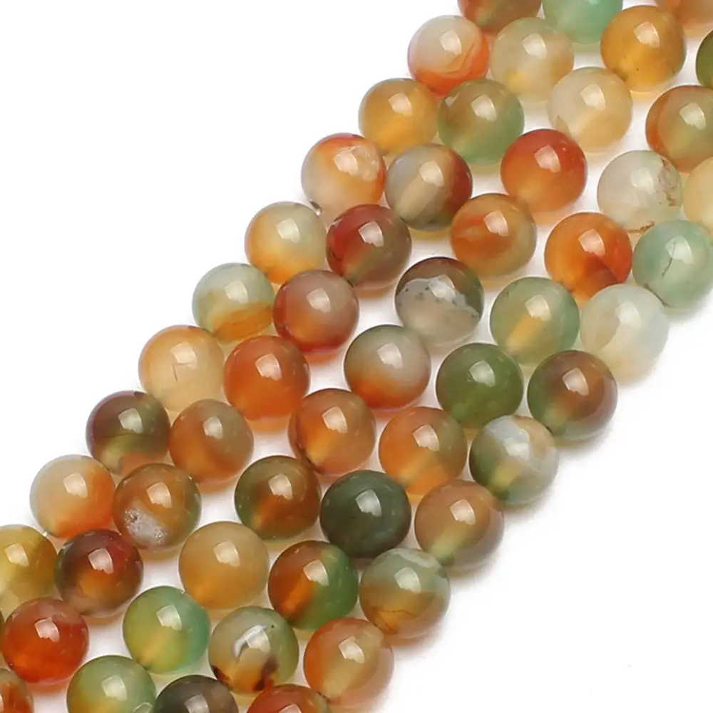 4/6/8/10/12 мм Гладкий натуральный Павлин Бусы из камня Агата круглый свободные