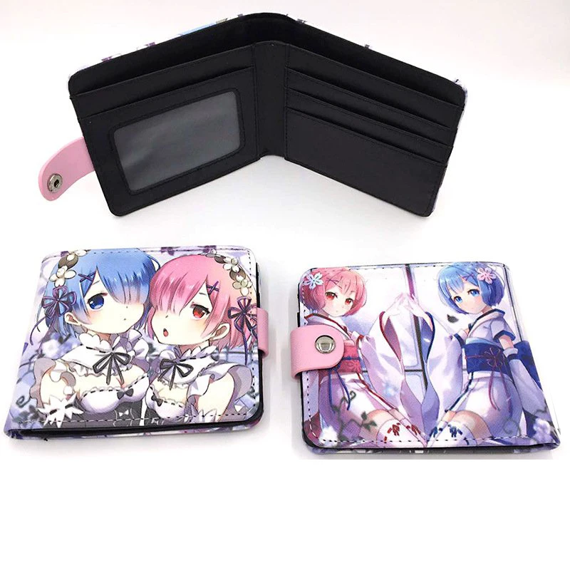 Re:zero Kara Hajimeru Isekai Seikatsu Ram Rem кошелек из искусственной кожи студенческий короткий