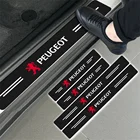 Защитная лента для автомобильных дверей, 4 шт., наклейка на педали для Peugeot 106-306 406 107 207 307 407 301 308 2008 3008