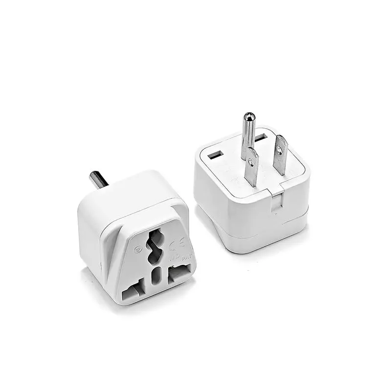 5pcs US Plug Adapter Universal 3pin AU UK BR To USA America Travel Converter AC Power Charger Socket Outlet High Quality | Электроника