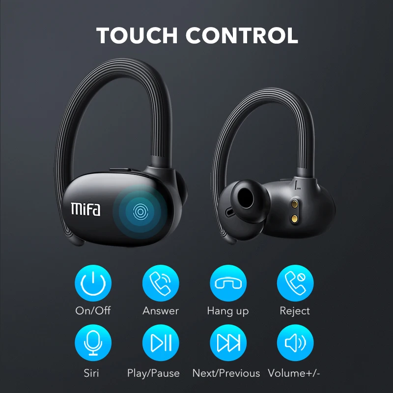 

mifa TWS Earbuds Wireless bluetooth earphones Bluetooth 5.0 Stereo Sport headphones 3D Stereo Sound Earphone with Mic
