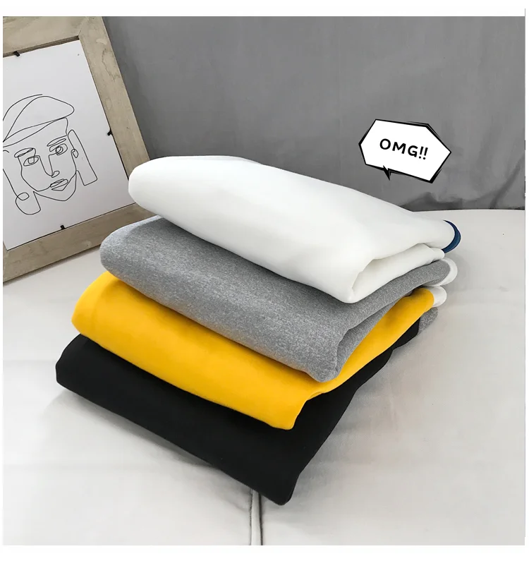 

Long Sleeve Harajuku Sweatshirts Men 2021 New Fashion 6 Color Hoodie Mens Casual O-Neck Patchwork Sweatshirt for Young Men