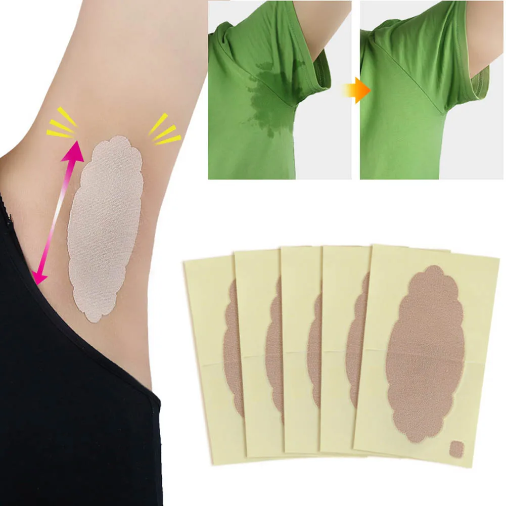 

Armpits Linings Disposable Anti Sweat Stickers 10pcs Armpit Sweat Pads Underarm Perspiration Absorbing Stickers Shields Patch