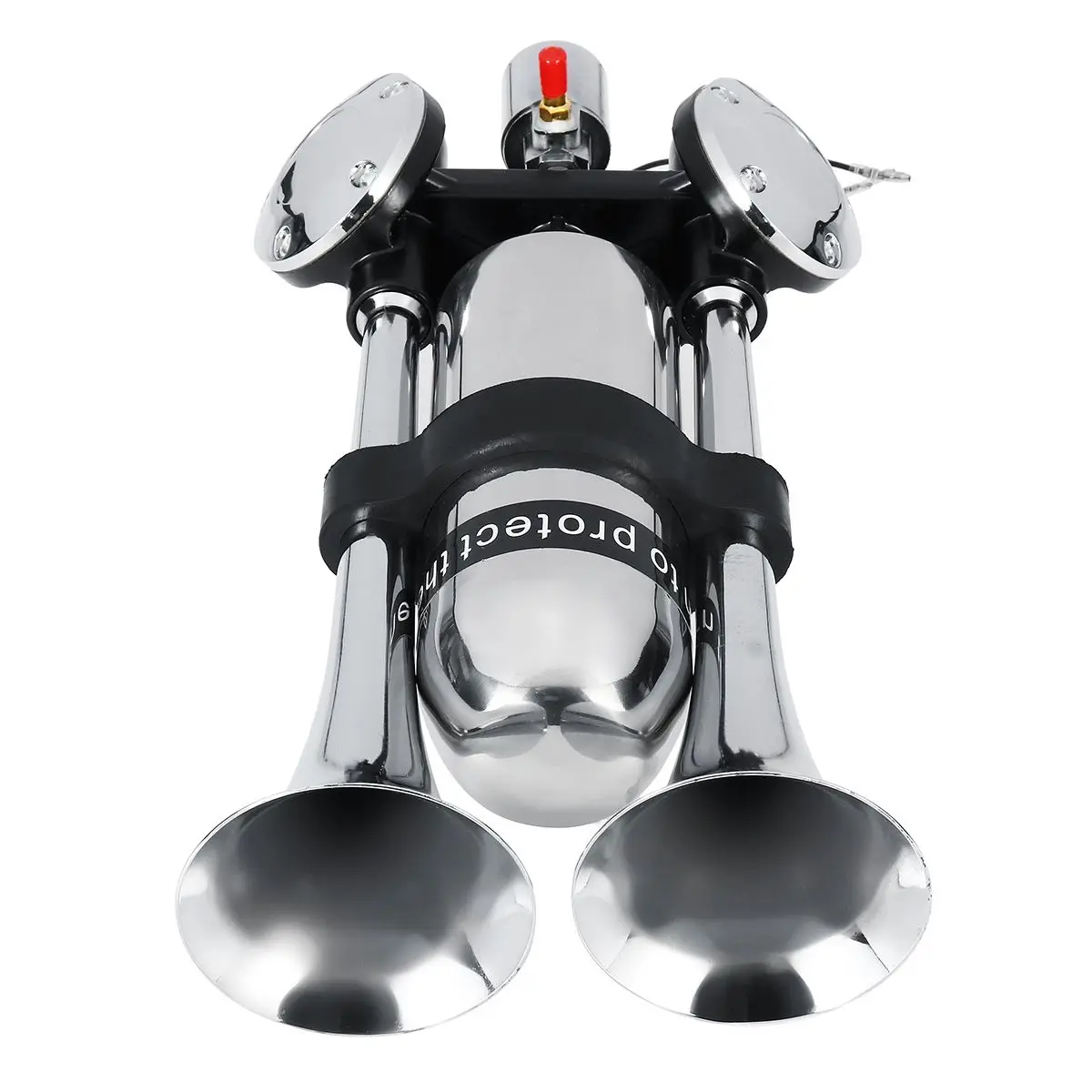 Электрический Гудок с двойной трубой 500 дБ хромированный динамик компрессором