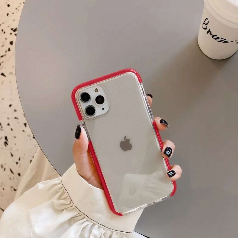 Противоударный карамельный цвет чехол для телефона для iPhone 11 11Pro Max XR XS X XS Max 7 8 6 6S Plus мягкая прозрачная задняя крышка capa - Цвет: T7