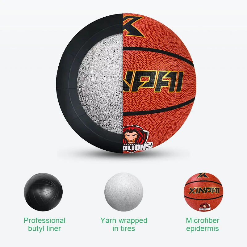 

Special Basketball Material For No. 7 Game Wear-resistant And Elastic PU Suitable For Indoor And Cement Courts