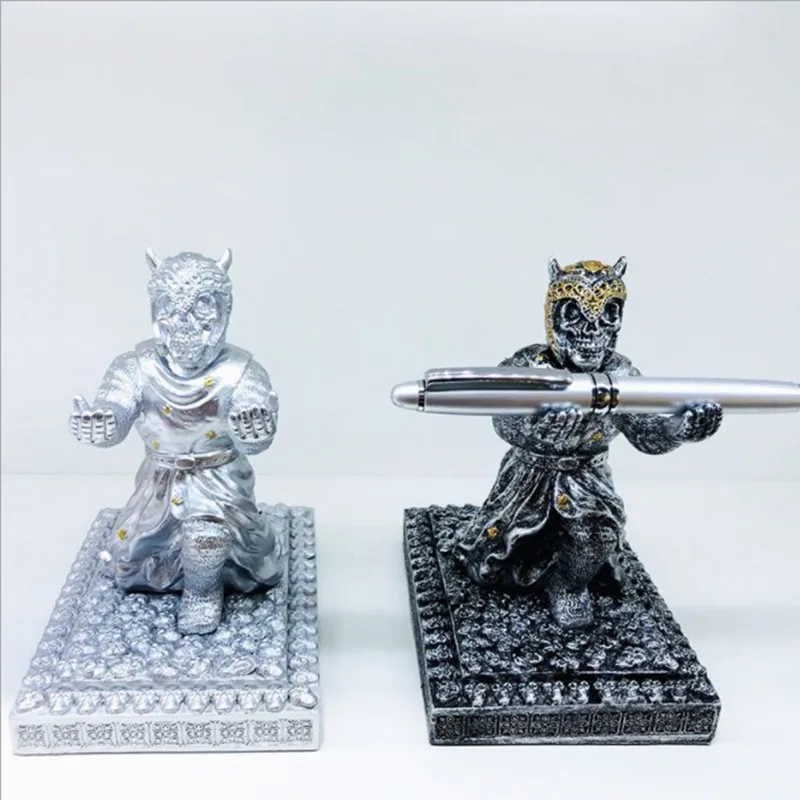 

Organizer Pen Holder Accessory Executive Knight Stander For Man Office Desk