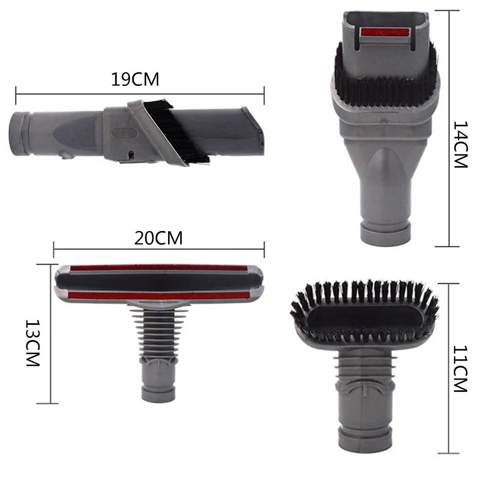Маленькая квадратная щетка + широкая тонкая щётка мини набор инструментов для Dyson