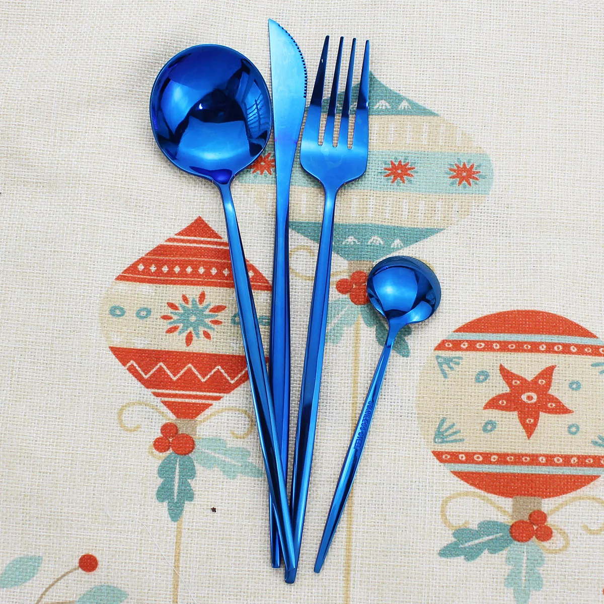 4 шт. набор посуды 18/10 столовые приборы из нержавеющей стали золотой обеденный нож