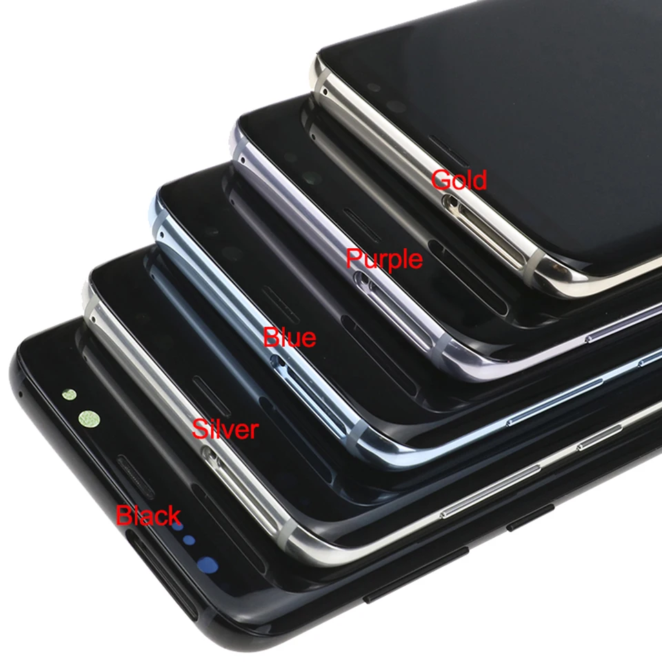 S8 ЖК-дисплей для samsung Galaxy S8 Plus ЖК-дисплей с рамкой AMOLED S8 G950F G950A экран дисплей S8 Plus G955F G955A ЖК