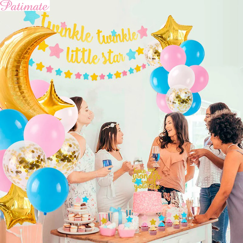 

Носки с рисунком Луны и звезды световые украшения шар Baby Shower воздушные шары-гирлянды арочный комплект для мальчиков и девочек, Babyshower Декор С...