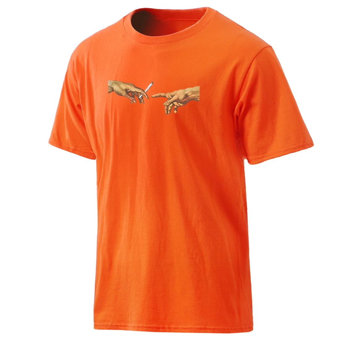 

Мужские Забавные футболки с принтом ручной работы, 100% хлопок, модная одежда, повседневные мужские футболки Харадзюку высокого качества для ...