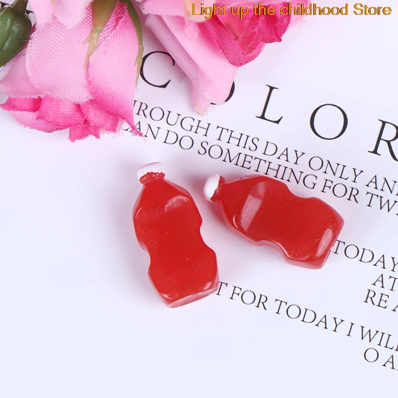 

2 шт., мини-бутылка для кукольного домика, в масштабе 1:12